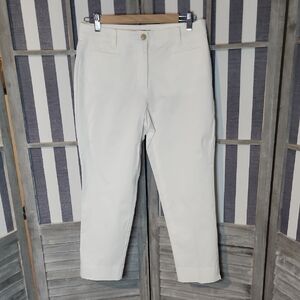 NWT Ann Taylor White Cropped Pants